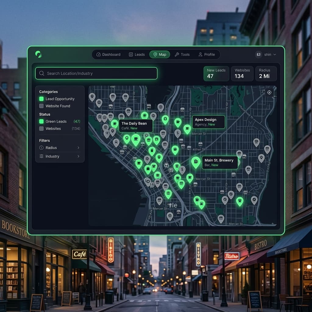 Find Businesses That Need a Website — Lead Finder Tool