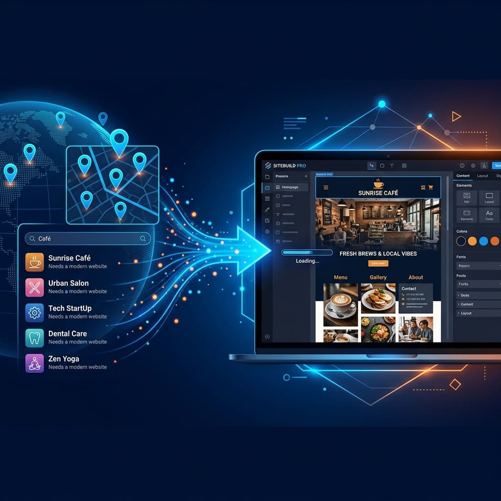 Find a Business, Build Their Website — From Google Listing to Live Site in Minutes