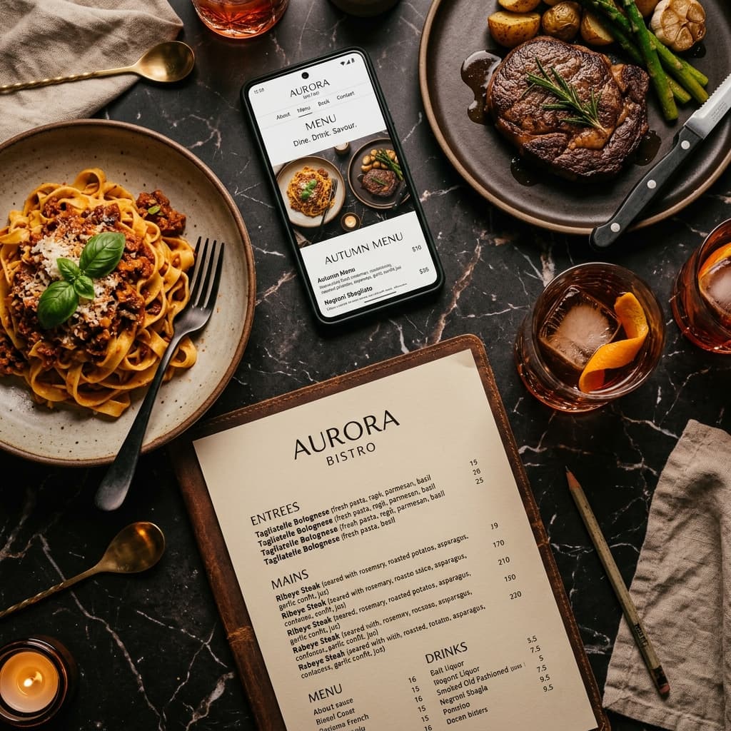 Upload Your Menu, Get a Restaurant Website — No Typing Required