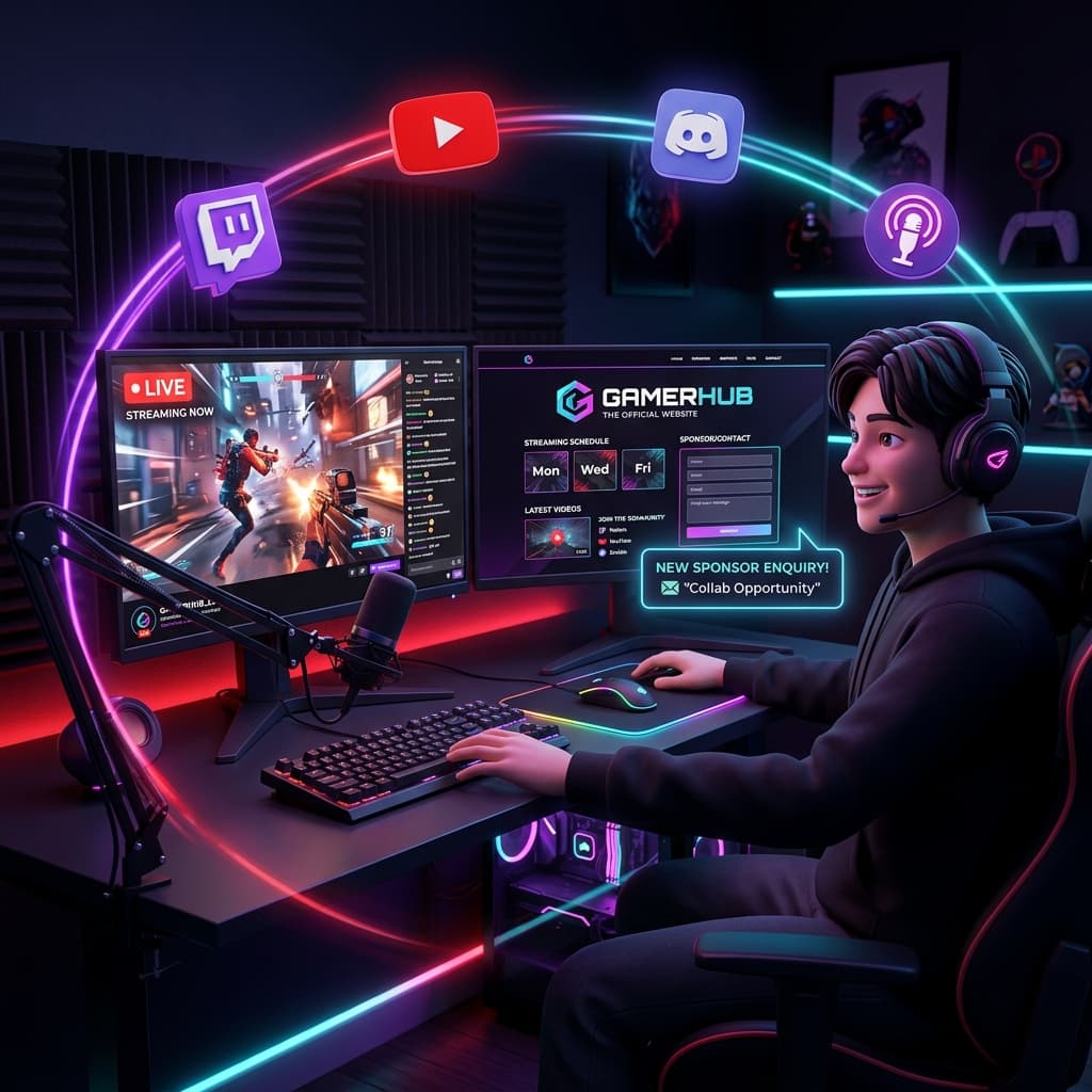 How to Make a Website for Your Twitch or YouTube Channel in Minutes