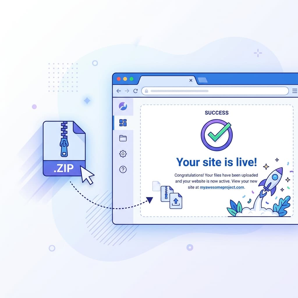How to Upload a ZIP Website and Publish It Online