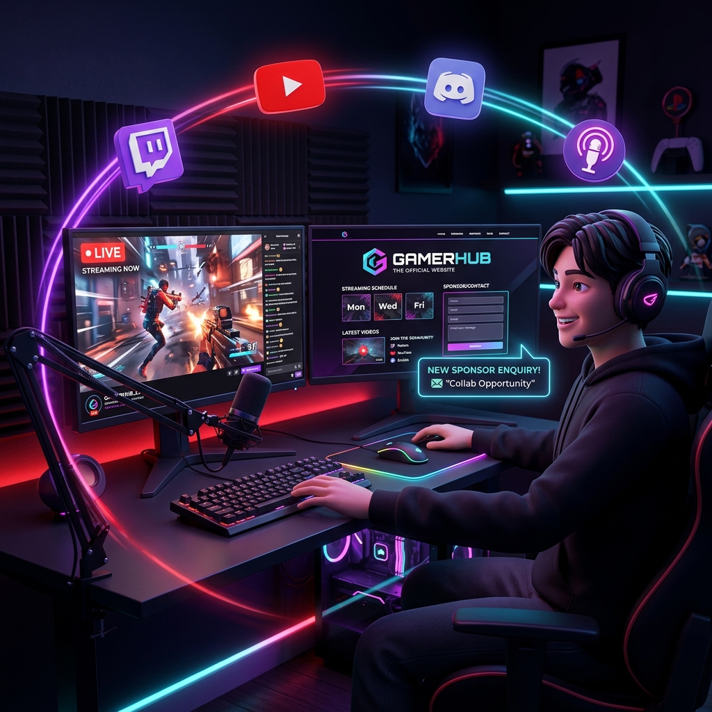 How to Make a Website for Your Twitch or YouTube Channel in Minutes